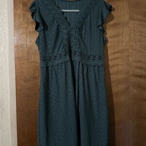 SHEIN Dark Teal Maxi Dress